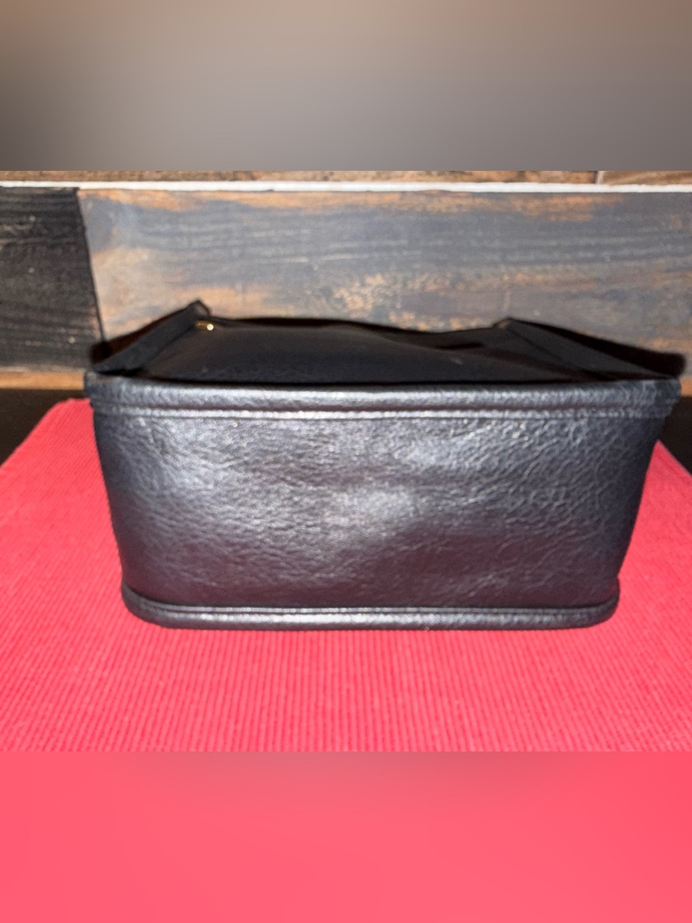 Adore Black Crossbody Bag with Striped Strap - Picture 3 of 7